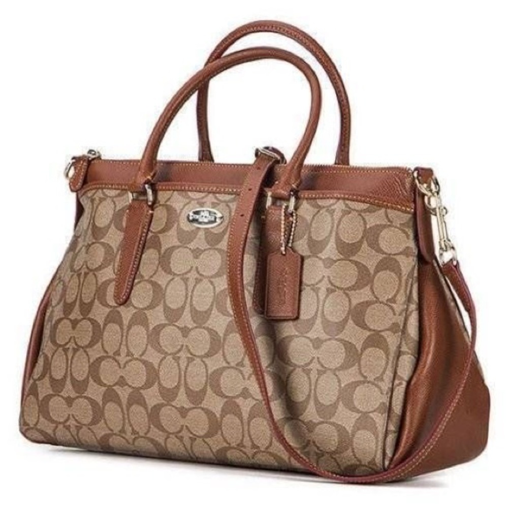SOLD** Coach Signature Morgan Large Satchel